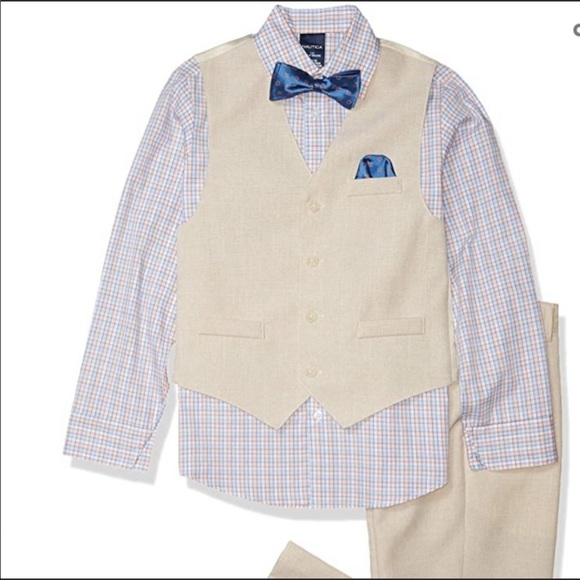 🆕 Nautica Boys 4 piece Vest Set - Picture 2 of 9